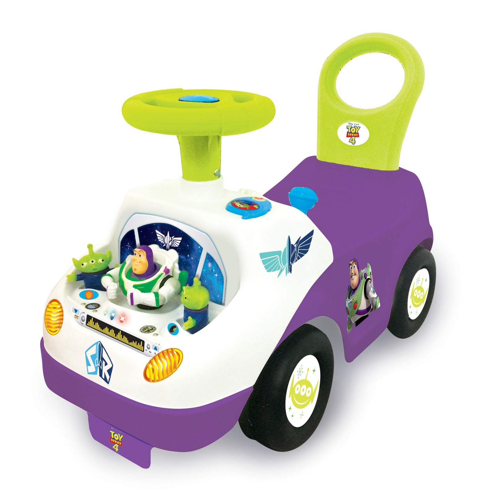  Kiddieland Kiddieland Disney Toy Story 4 Buzz Lightyear My First Buzz Light & Sound Activity Ride-On - Multi - Bonton