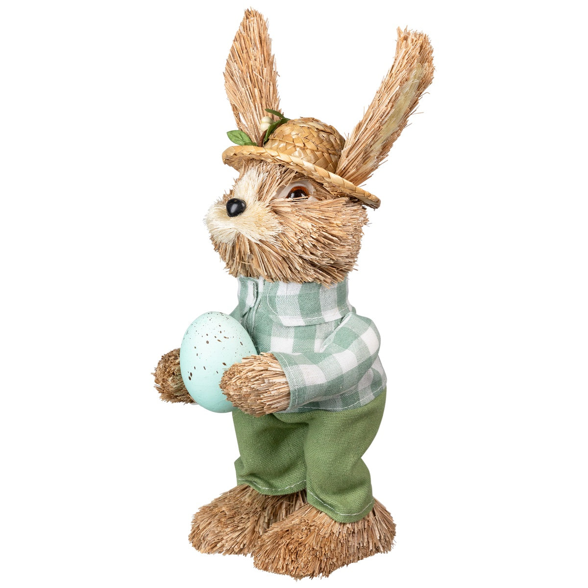  Northlight Spring Sisal Standing Easter Bunny Rabbit Figure With Robin's Egg - 10