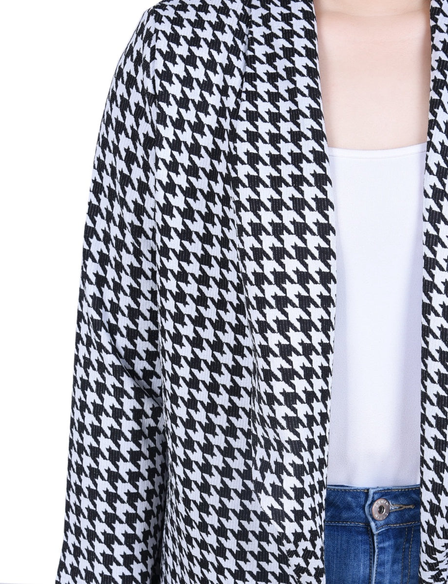  NY Collection Long Sleeve Ponte Jacket - Plum Caspia - Bonton