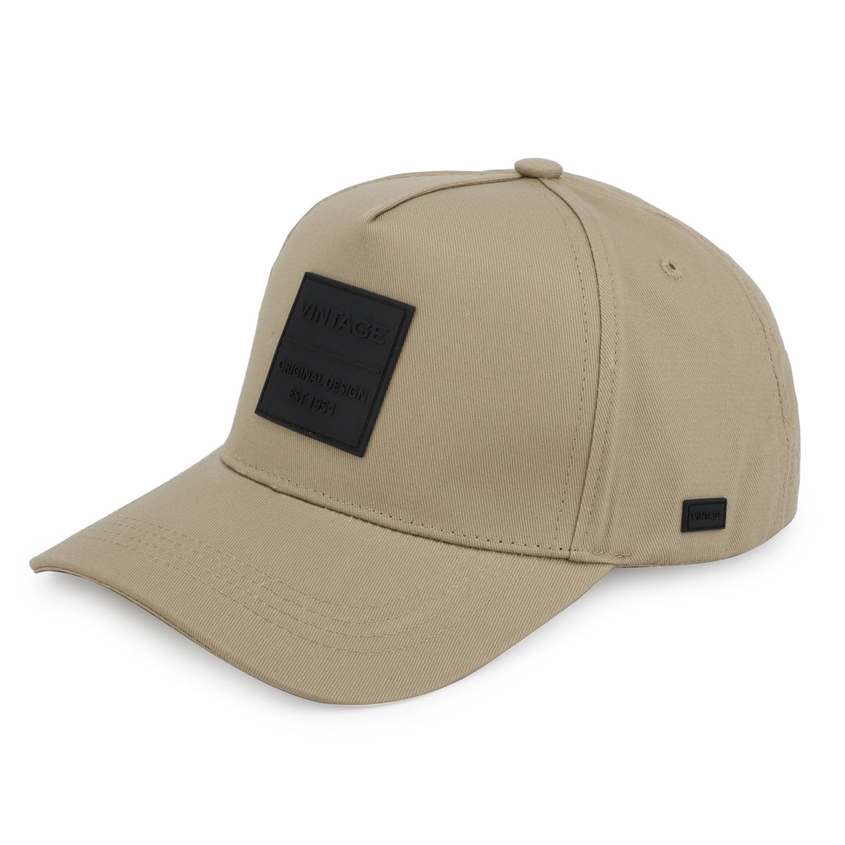  Vintage Havana Vintage Havana Trucker Hat for Men & Women  – Khaki Adjustable Cap – Vintage Logo Patch - Default Title - Bonton