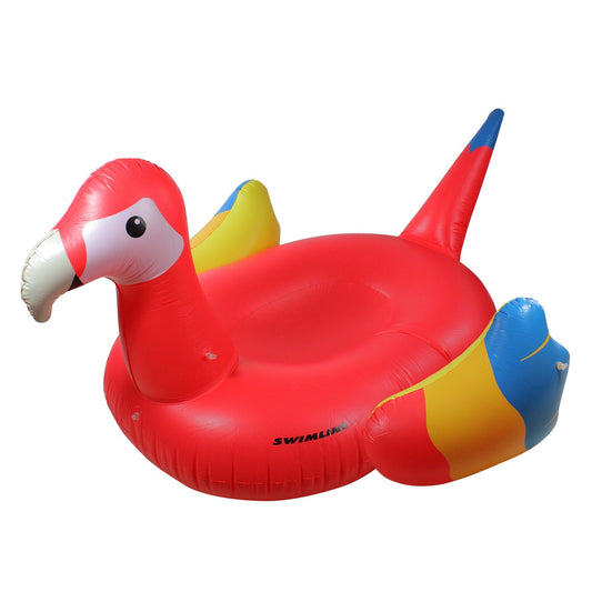 Inflatable Yellow and Red Scarlet Macaw Novelty Swimming Pool Raft - 93"