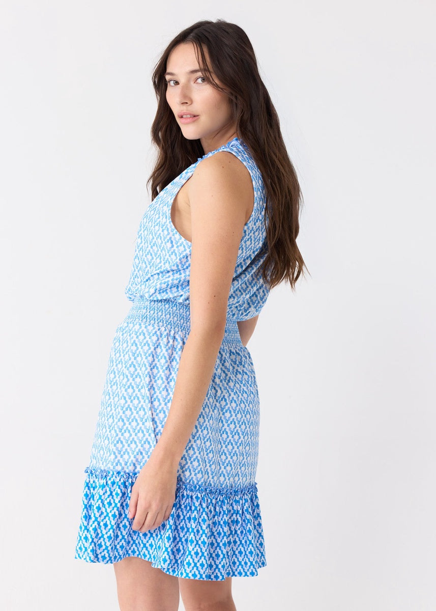  Cabana Life Seaside Smocked Waist Dress - XS - Bonton