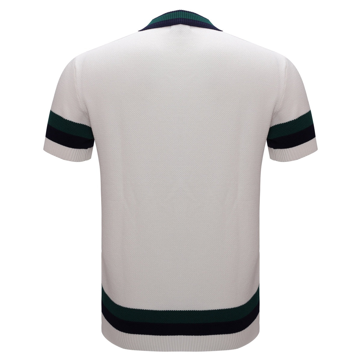  Barocco Heritage Stripe Knit Polo WHITE - WHITE - Bonton