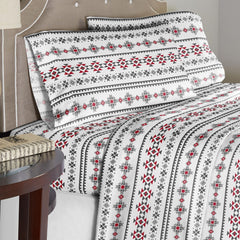 Winter Print Flannel Sheet Sets