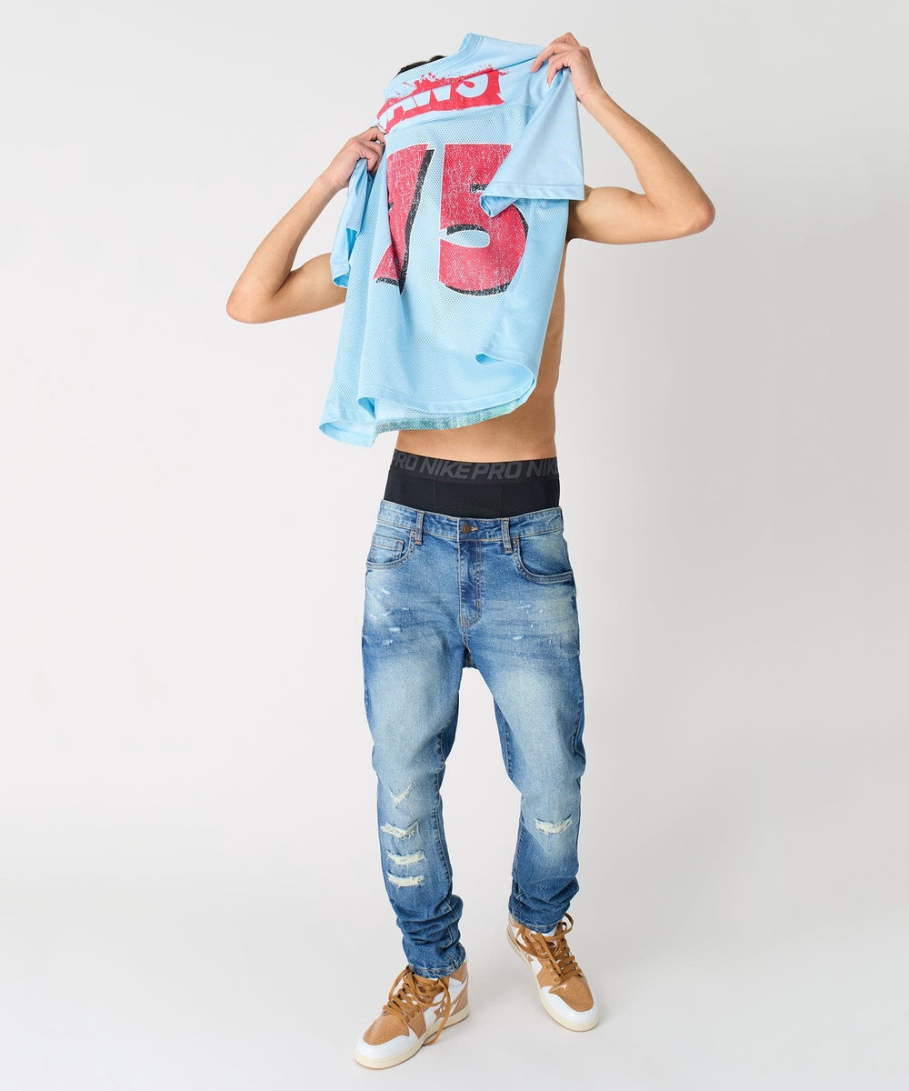  Reason Clothing Jaws Football Jersey - Light Blue - LIGHT BLUE - Bonton