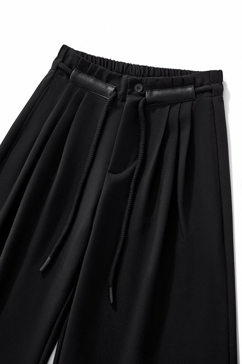  Barocco Belmont Pleated Trousers BLACK - BLACK - Bonton