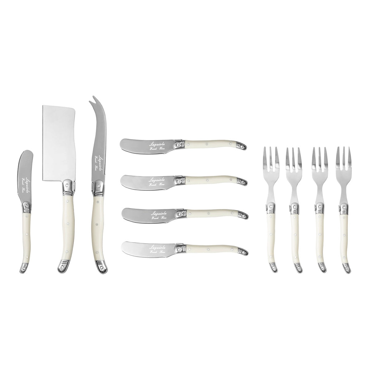  French Home Laguiole Ultimate 11-Piece Charcuterie Set With Faux Ivory Handles - Default Title - Bonton