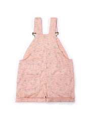 Floral Summer Denim Overall Shorts