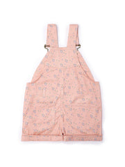 Floral Summer Denim Overall Shorts