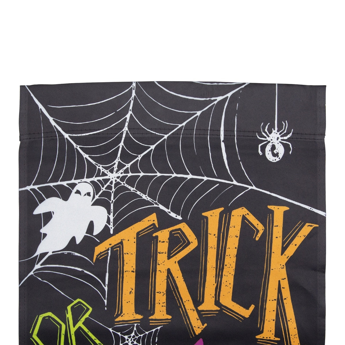  Northlight Spider Webs and Ghosts Trick or Treat Outdoor Garden Flag 28