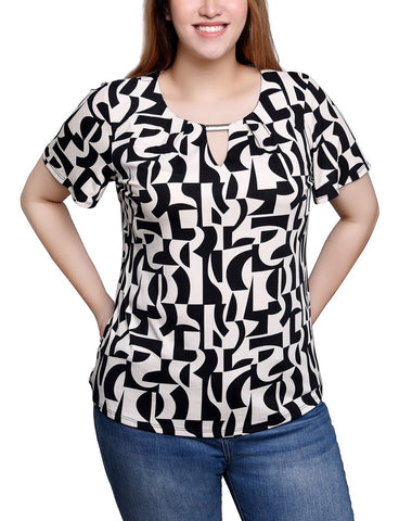 Short Sleeve Top With Hardware