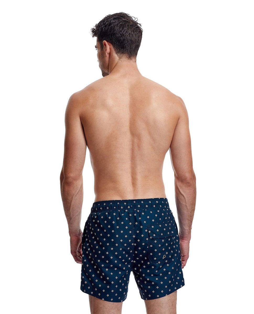  Gottex Men 5-Inch Swim Trunks - GOTTEX MEN NAUTICAL NAVY AND KHAKI - Bonton