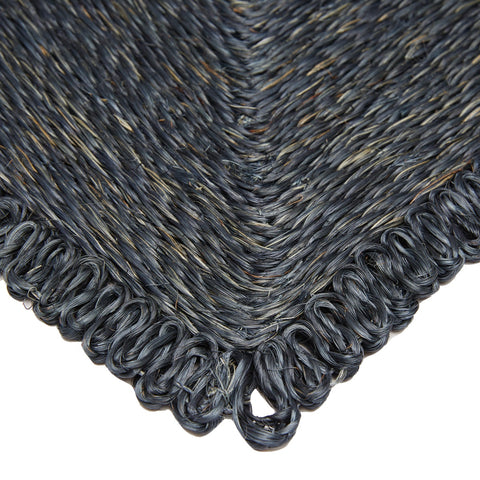 Loopy Abaca 14" Square Placemat - Set of 4