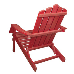 36" Red Classic Folding Wooden Adirondack Chair