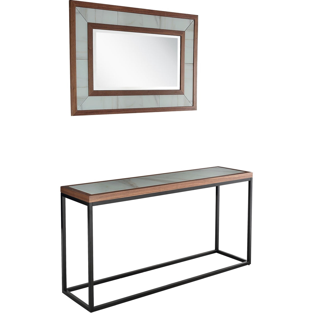  Riley Wall Mirror and Console Table - Console Table - Bonton