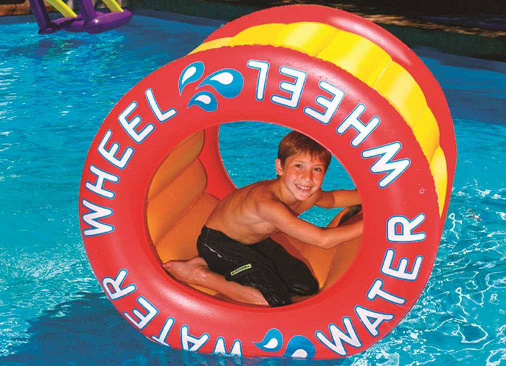  Swim Central Inflatable Yellow Water Wheel Swimming Pool Float  14-Inch - Default Title - Bonton