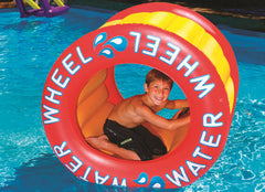 Inflatable Yellow Water Wheel Swimming Pool Float 14-Inch