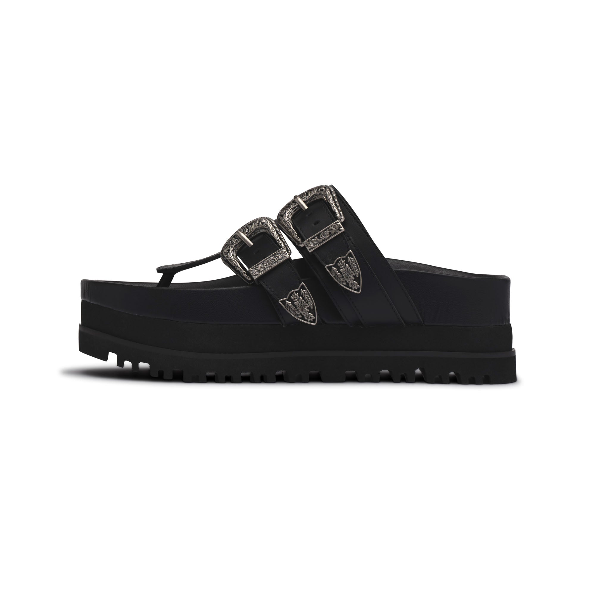  D'Amelio Nyra Footbed Sandal - Black - Bonton