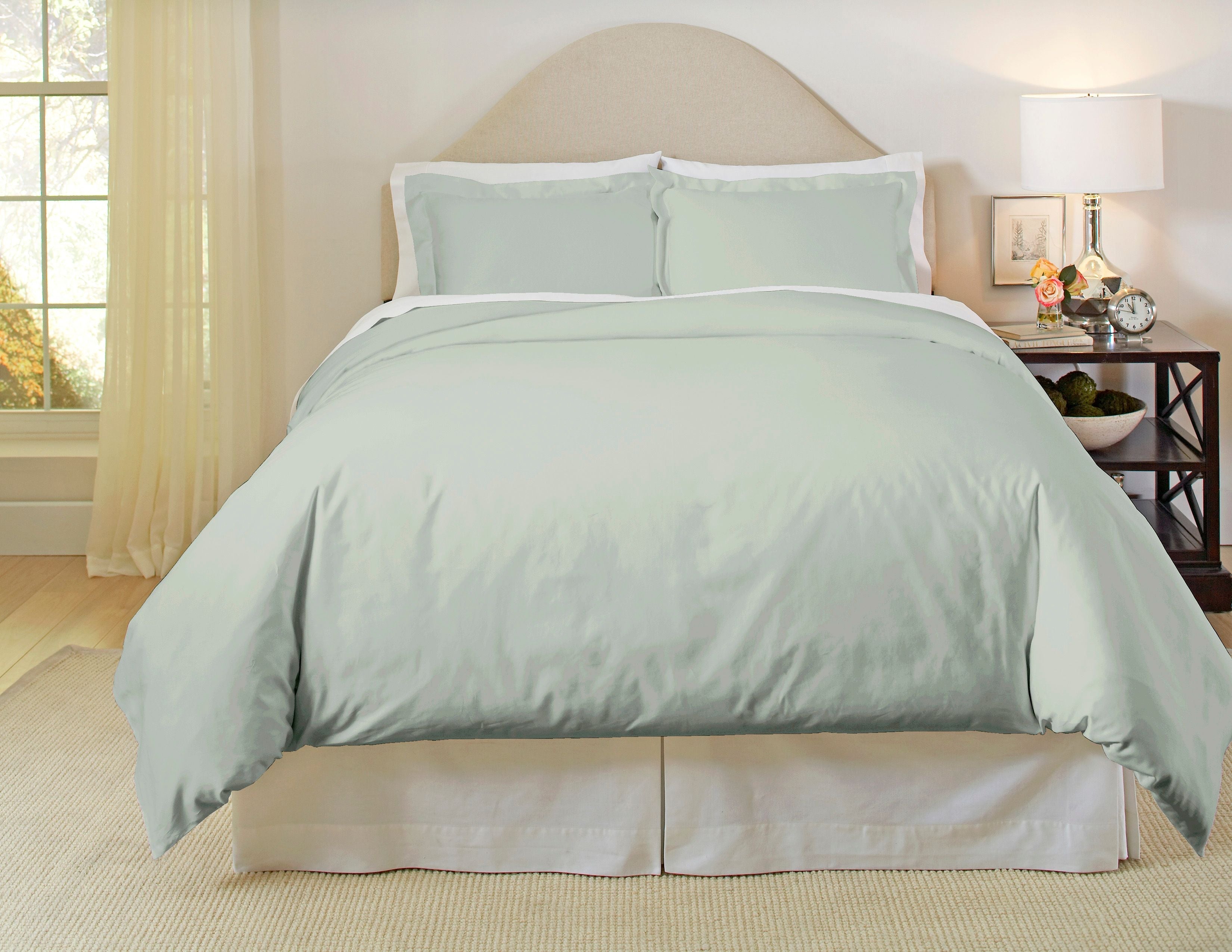  Pointehaven 500 Thread Count Cotton Duvet Sets - Chocolate - Bonton