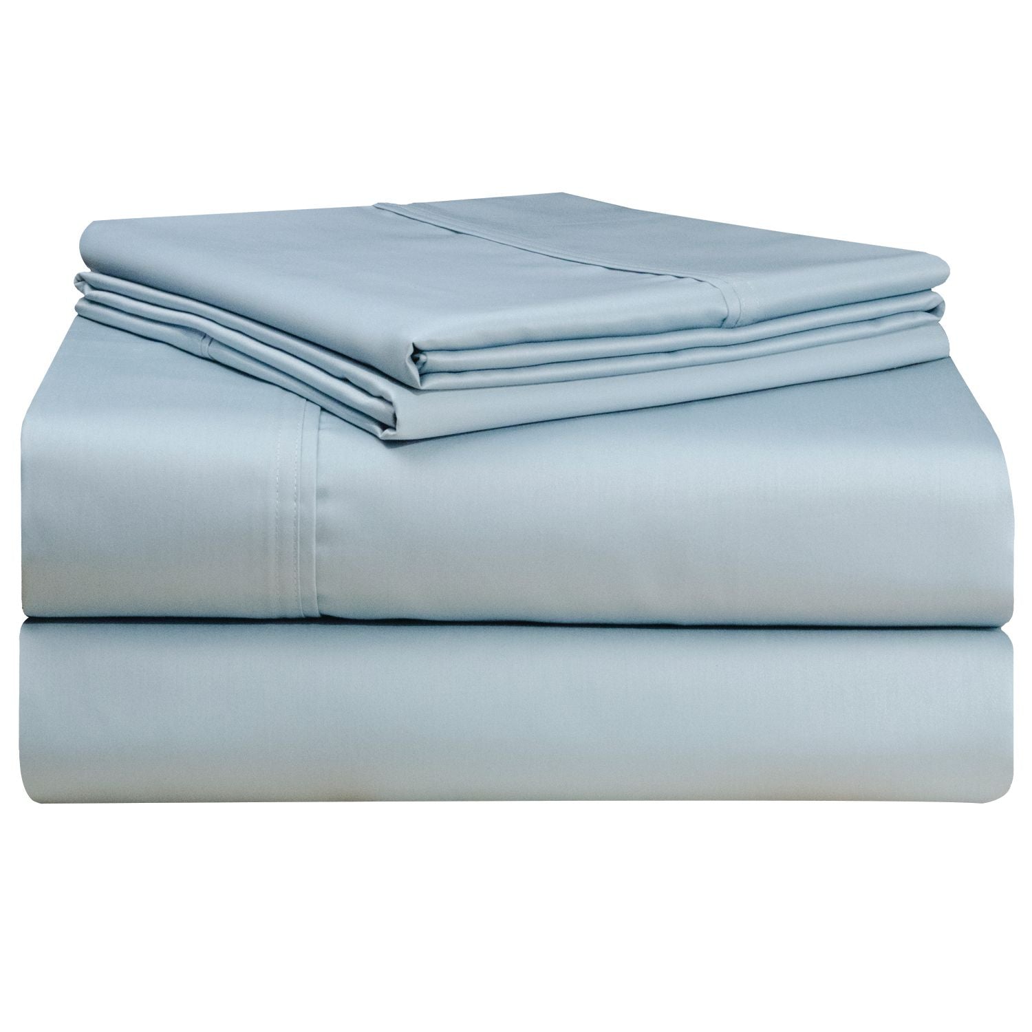  Pointehaven 500 Thread Count Cotton Sheet Sets - Blue - Bonton