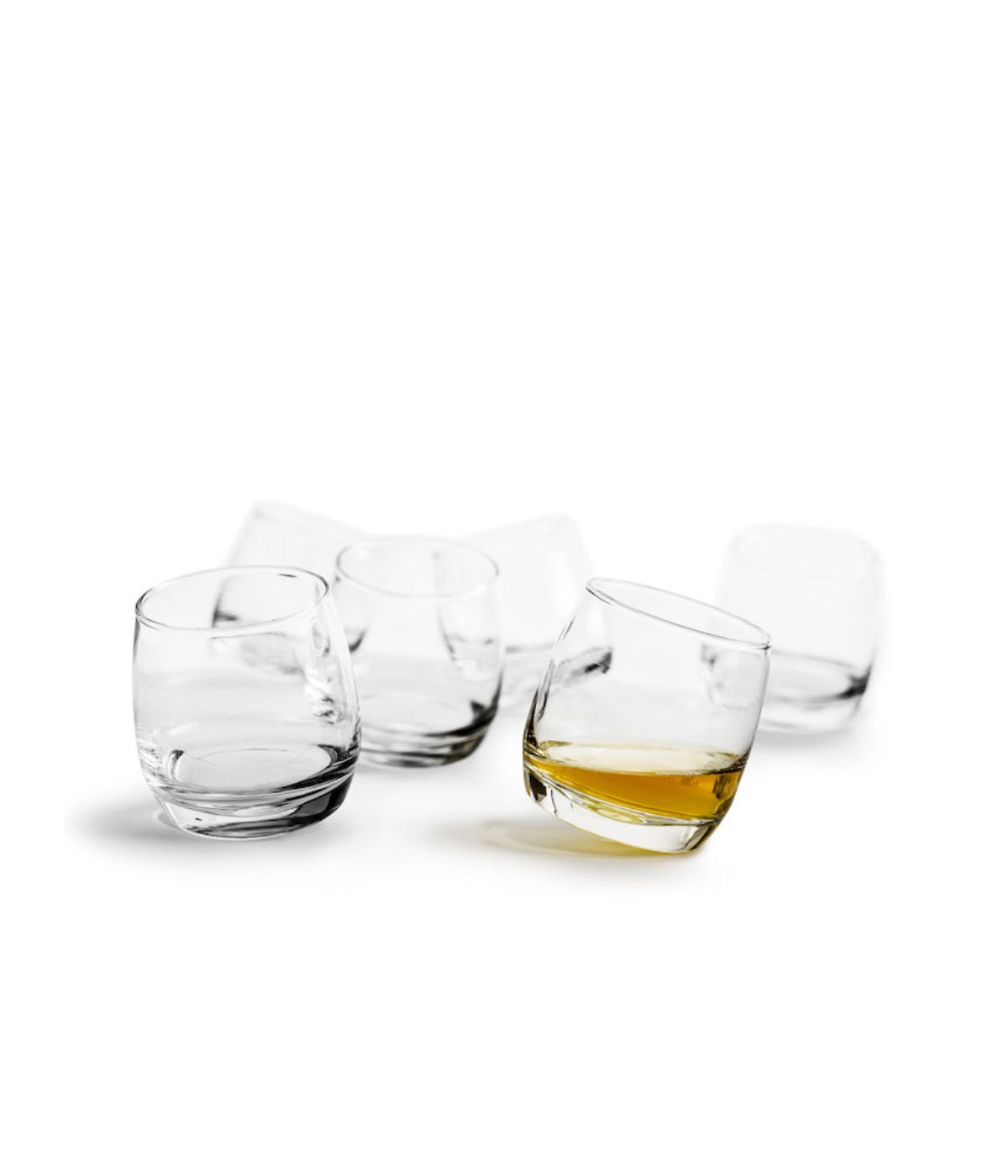  Widgeteer Sagaform By Widgeteer Club Rocking Tumbler, Set of 6 - Clear - Bonton