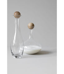 Sagaform By Widgeteer Nature Glass Water Carafe With Oak Stopper Clear/Brown