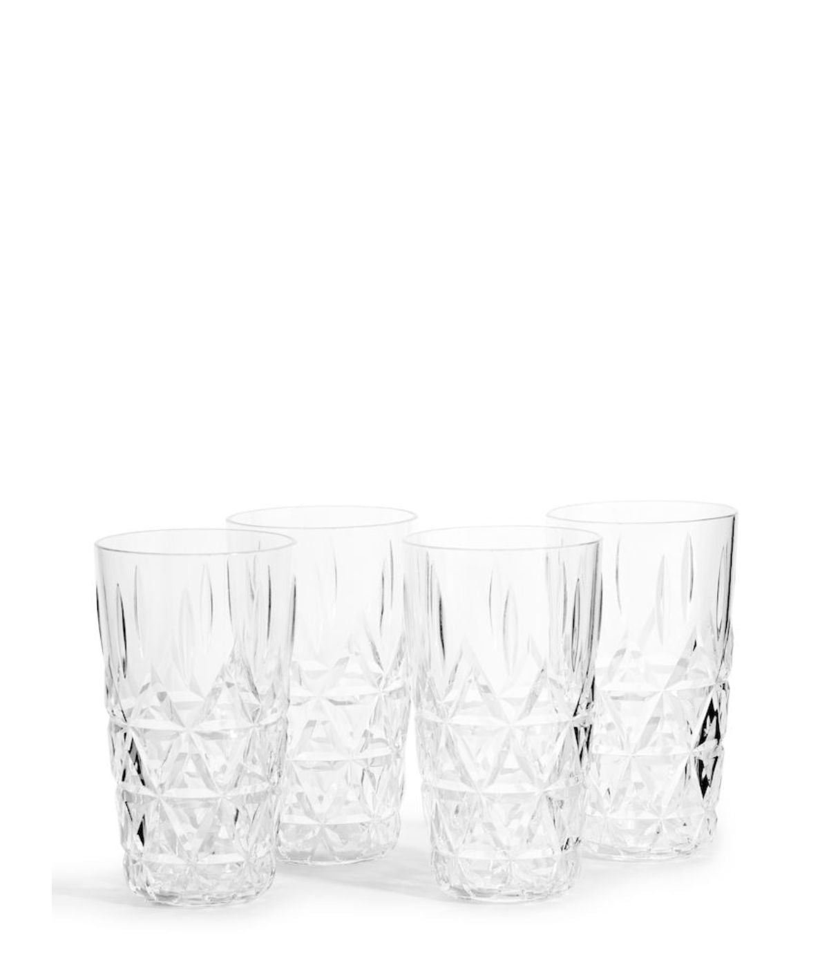  Widgeteer Sagaform By Widgeteer Picnic Outdoor Dinnerware Collection, Tumbler, Set of 4 - Clear - Bonton