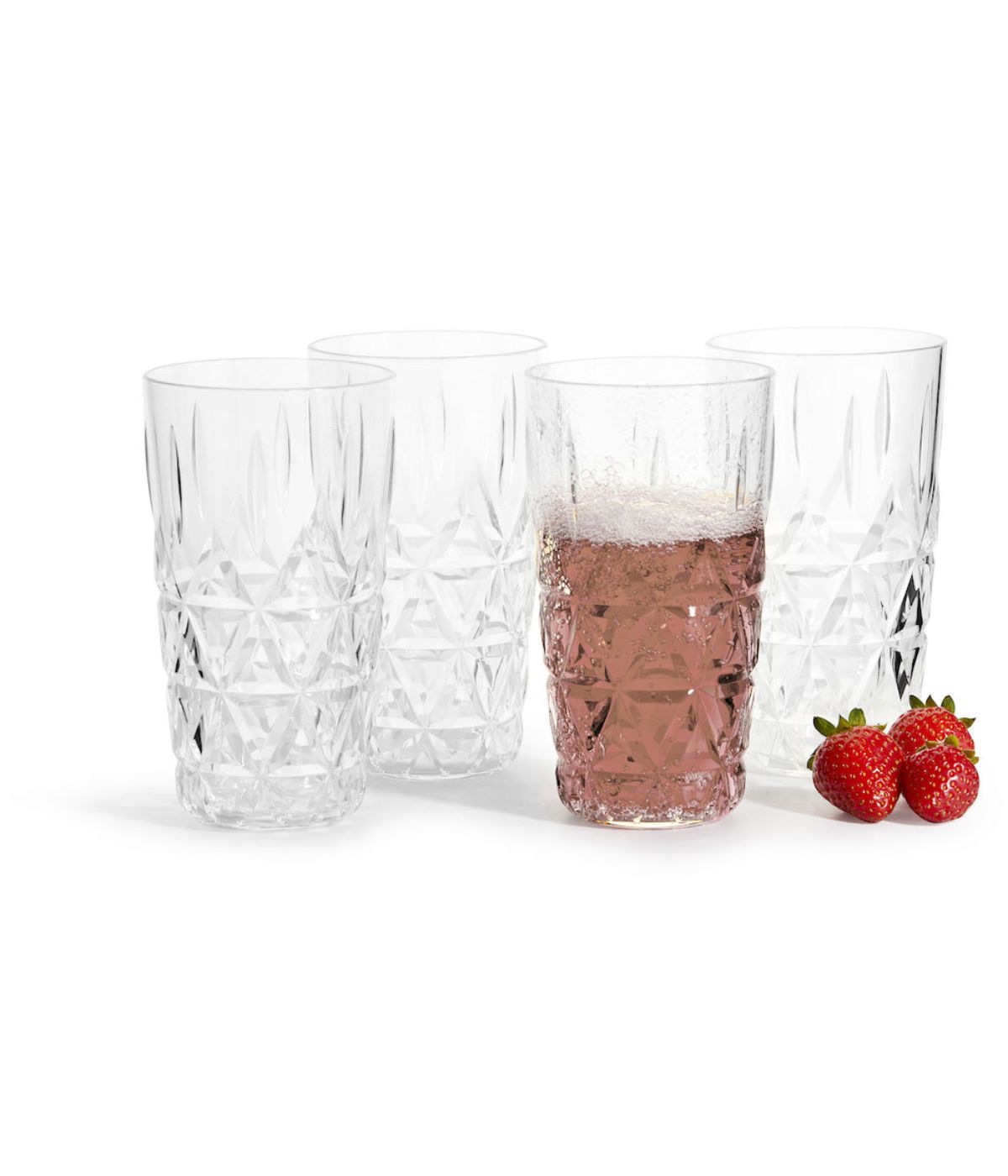  Widgeteer Sagaform By Widgeteer Picnic Outdoor Dinnerware Collection, Tumbler, Set of 4 - Clear - Bonton