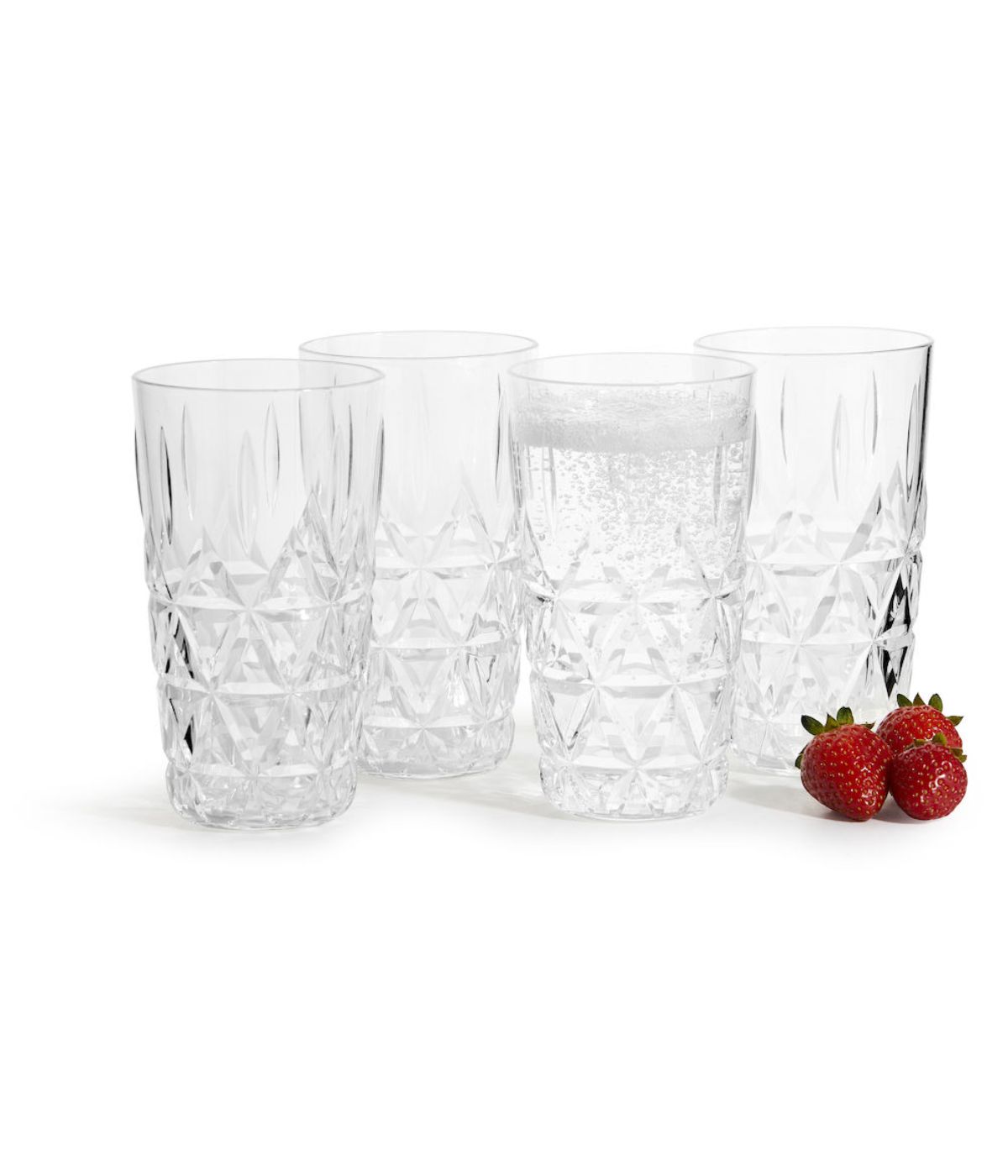 Sagaform By Widgeteer Picnic Outdoor Dinnerware Collection, Tumbler, Set of 4 Clear