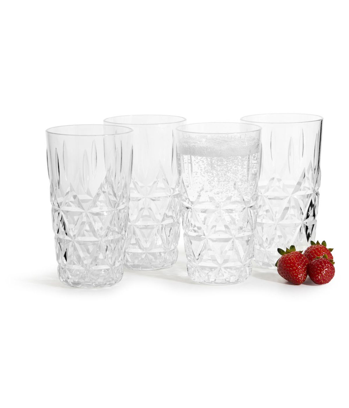  Widgeteer Sagaform By Widgeteer Picnic Outdoor Dinnerware Collection, Tumbler, Set of 4 - Clear - Bonton