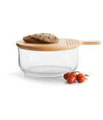 Sagaform By Widgeteer Nature Salad Bowl With Bamboo Lid/Cutting Board Clear/Brown