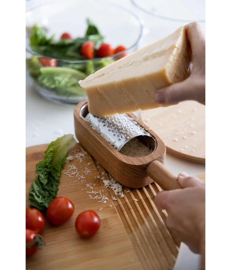 Sagaform By Widgeteer Nature Stainless Steel Cheese Grater With Oak Holder Silver/Brown