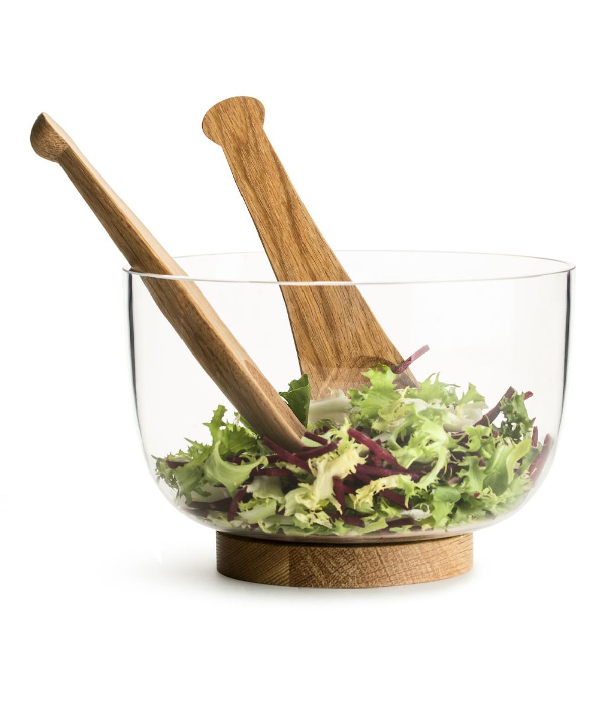 Sagaform By Widgeteer Nature Salad Server, Set of 2, Oak Brown