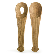 Sagaform By Widgeteer Nature Salad Server, Set of 2, Oak Brown