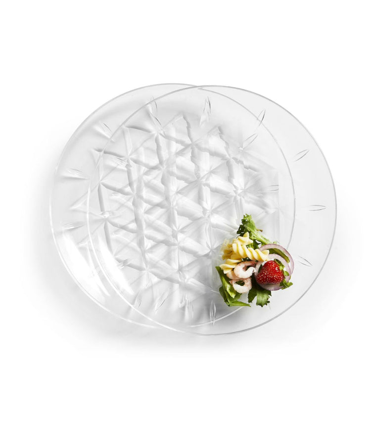 Sagaform By Widgeteer Picnic Outdoor Dinnerware Collection 10 In Plate, Set of 2 Clear
