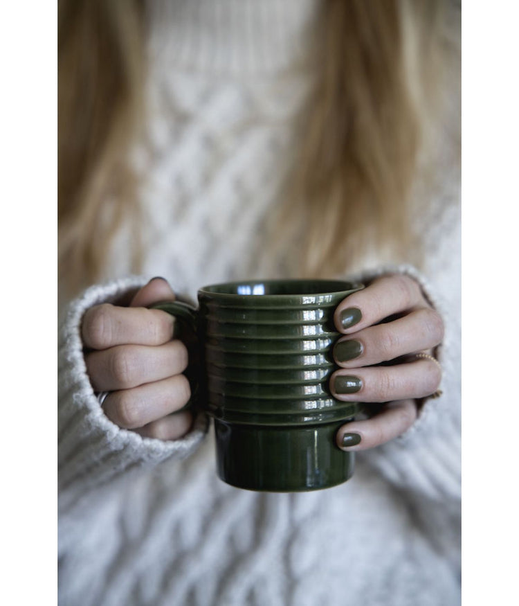 Sagaform By Widgeteer Coffee & More Mug, 8 Ounces, Set of 6 Only Green