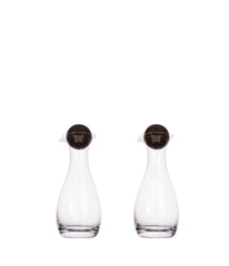 Sagaform By Widgeteer Nature Oil/Vinegar Bottles With Cork Stoppers, Set of 2 Clear/Brown