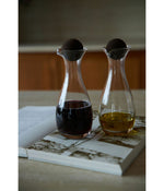 Sagaform By Widgeteer Nature Oil/Vinegar Bottles With Cork Stoppers, Set of 2 Clear/Brown