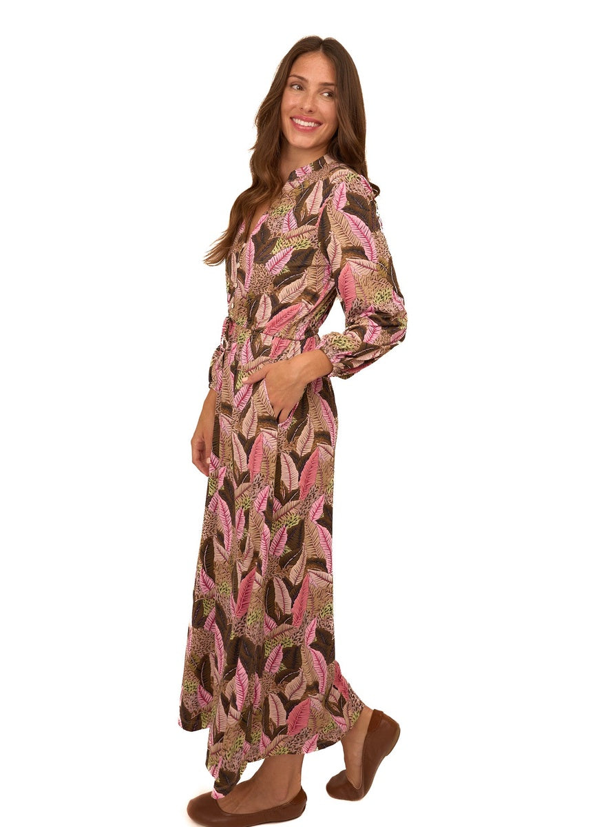  Cabana Life Myers Button Down Maxi Dress - S - Bonton