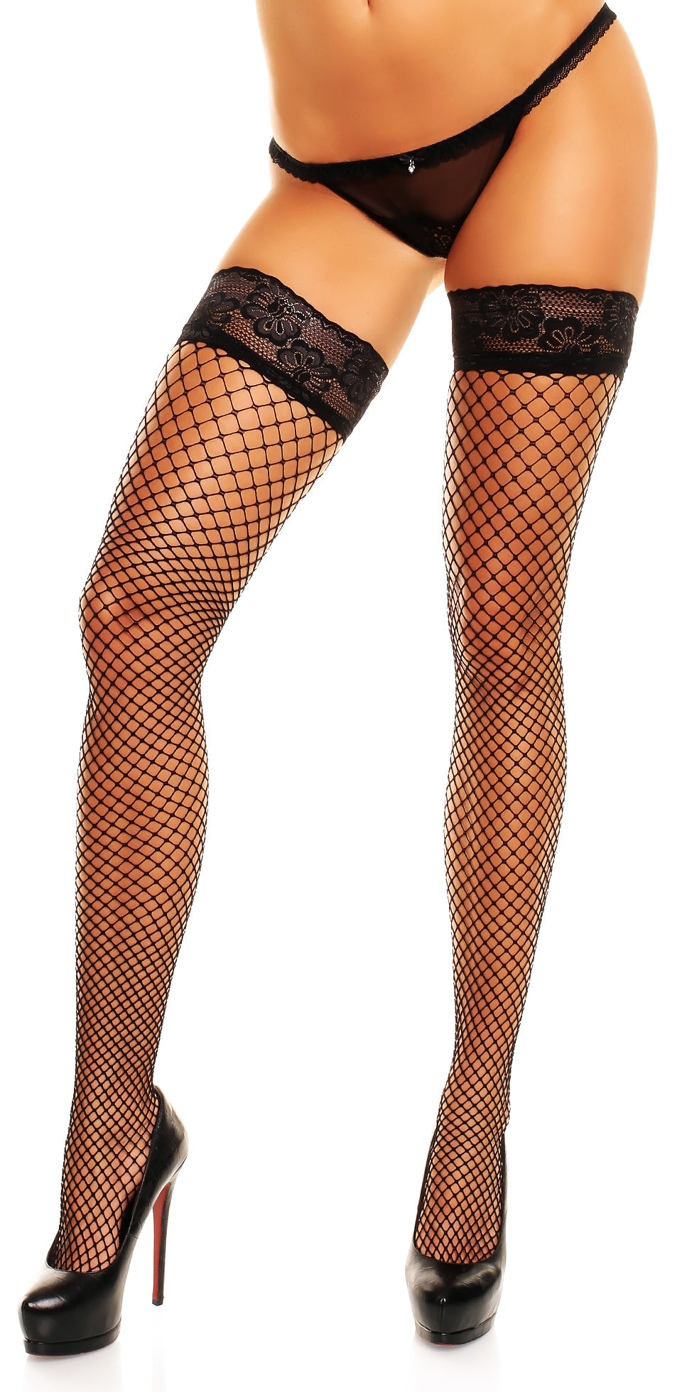  Glamory Hosiery Glamory Mesh Thigh High Holdups - Make up - Bonton