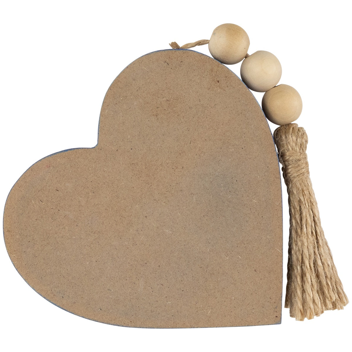  Northlight Patriotic Hearts With Beaded Tassels Wooden Signs - 3.75