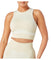 Women's Recycled Color Block Racer Crop Top