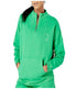  Twill Active Women's Organic Essentials Oversized Funnel Neck Zip-Up Sweatshirt - Green - Bonton