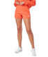  Twill Active Women's Organic Essentials Lounge Shorts - Orange - Bonton