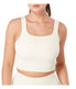  Twill Active Women's Recycled Seamless Rib Top - Cream - Bonton