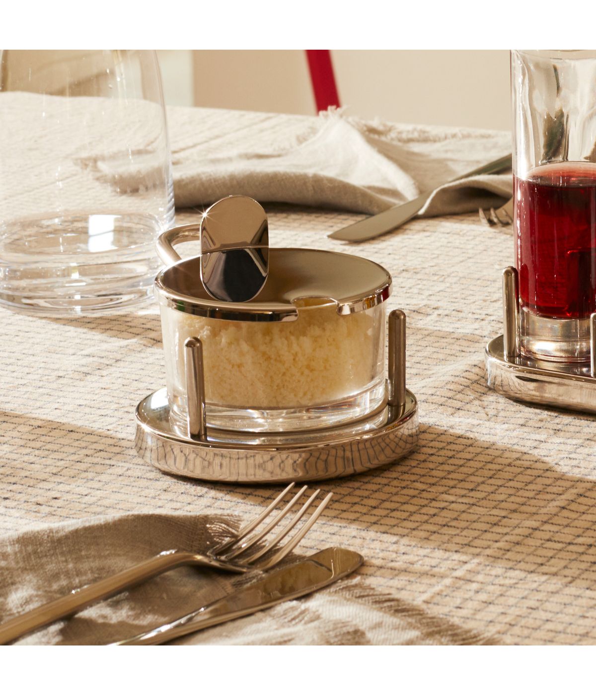  Alessi Parmesan Cheese Cellar - Silver - Bonton