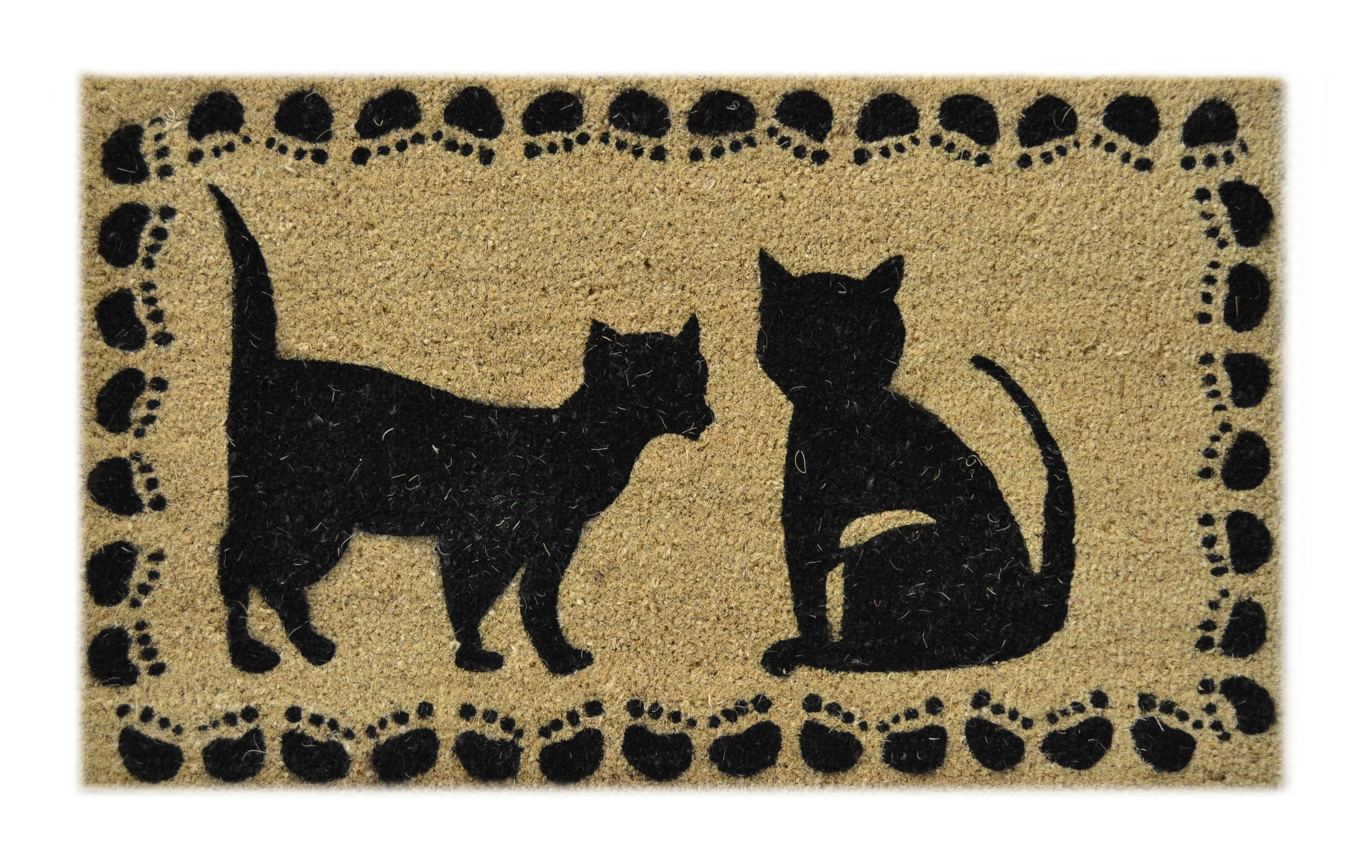  Imports Decor Two Cats Doormat - N/A - Bonton