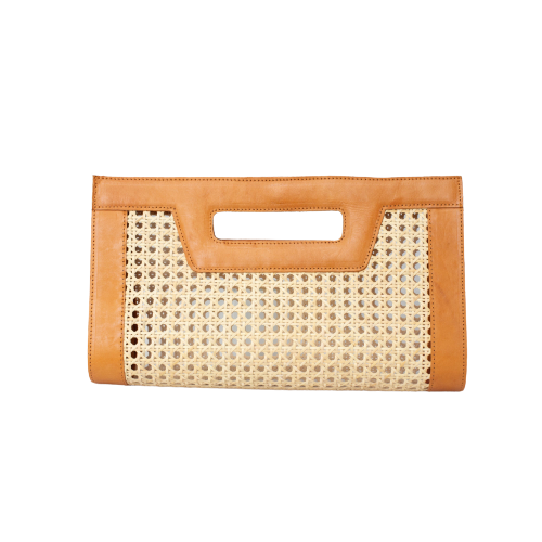  Jelavu Jelavu Venice Long - Cane Leather Clutch - Black - Bonton