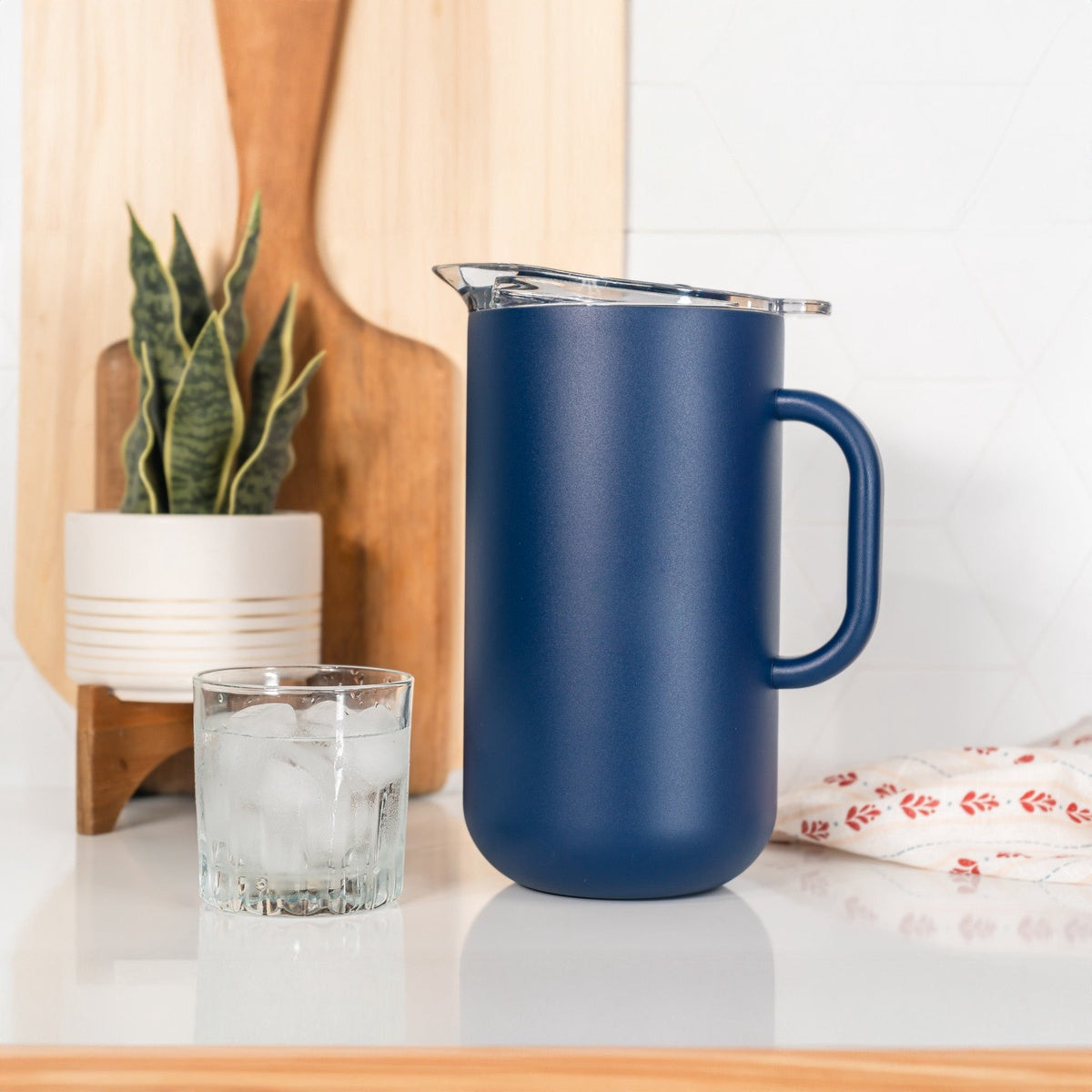  Served Served Vacuum-Insulated Pitcher (2L) - Navy Bean - Default Title - Bonton