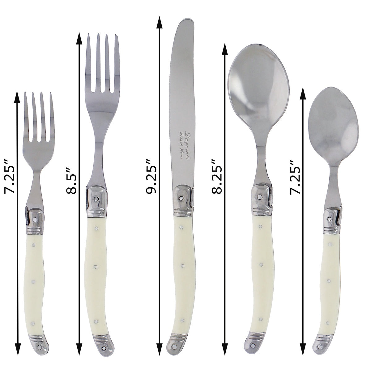  French Home 20 Piece Laguiole Faux Ivory Flatware Set by French Home - Default Title - Bonton